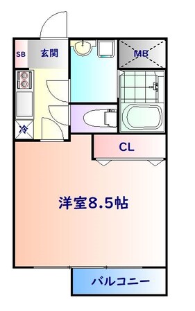 仙台駅 徒歩8分 2階の物件間取画像